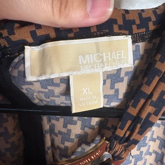 MICHAEL Michael Kors Black and Brown Maxi Dress - Picture 3 of 4